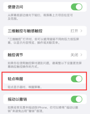 贺兰苹果授权维修站分享iPhone轻点无法唤醒怎么办