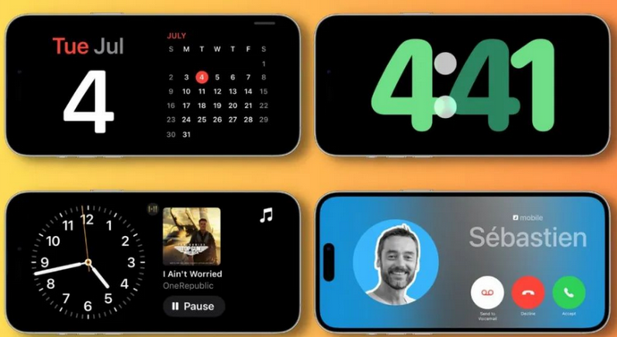 贺兰苹果手机维修分享iOS17横屏充电待机显示有什么好处 