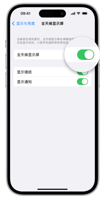 贺兰苹果14维修店分享如何自定义 iPhone 14 Pro 常亮显示屏 