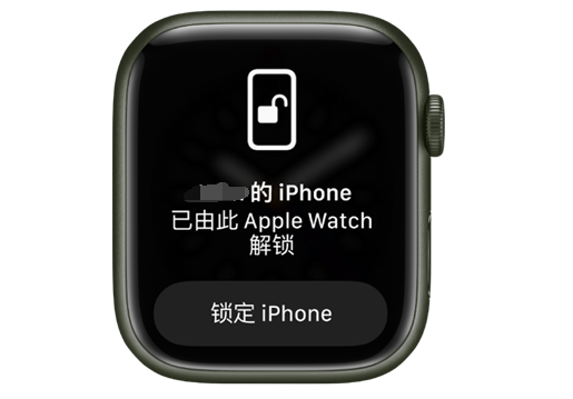 贺兰苹果手机维修分享用 AppleWatch 解锁配备面容 ID 的 iPhone方法 