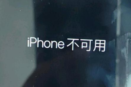 贺兰苹果服务网点分享锁屏界面显示“iPhone 不可用”如何解决 