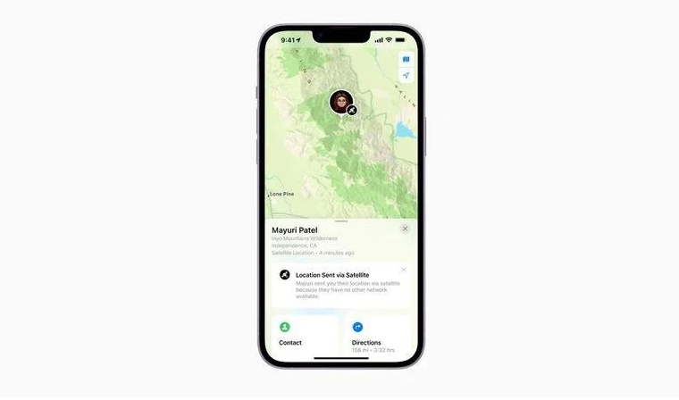 贺兰苹果14维修分享iPhone14系列中 FindMy功能通过卫星分享位置方法教程 